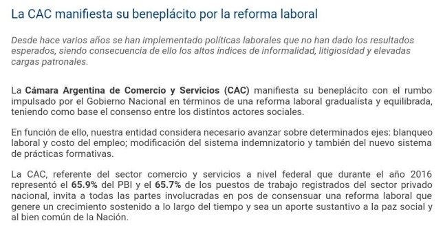 La Cámara de Comercio celebra la reforma laboral