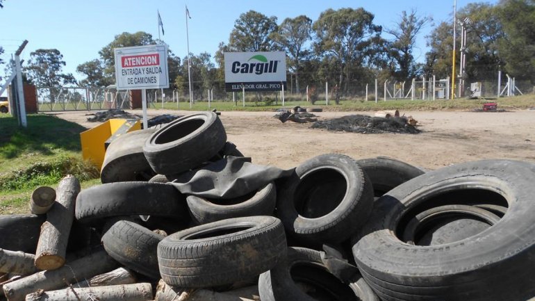 Camioneros bloquearon Cargill