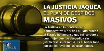 La justicia jaquea el plan de despidos masivos