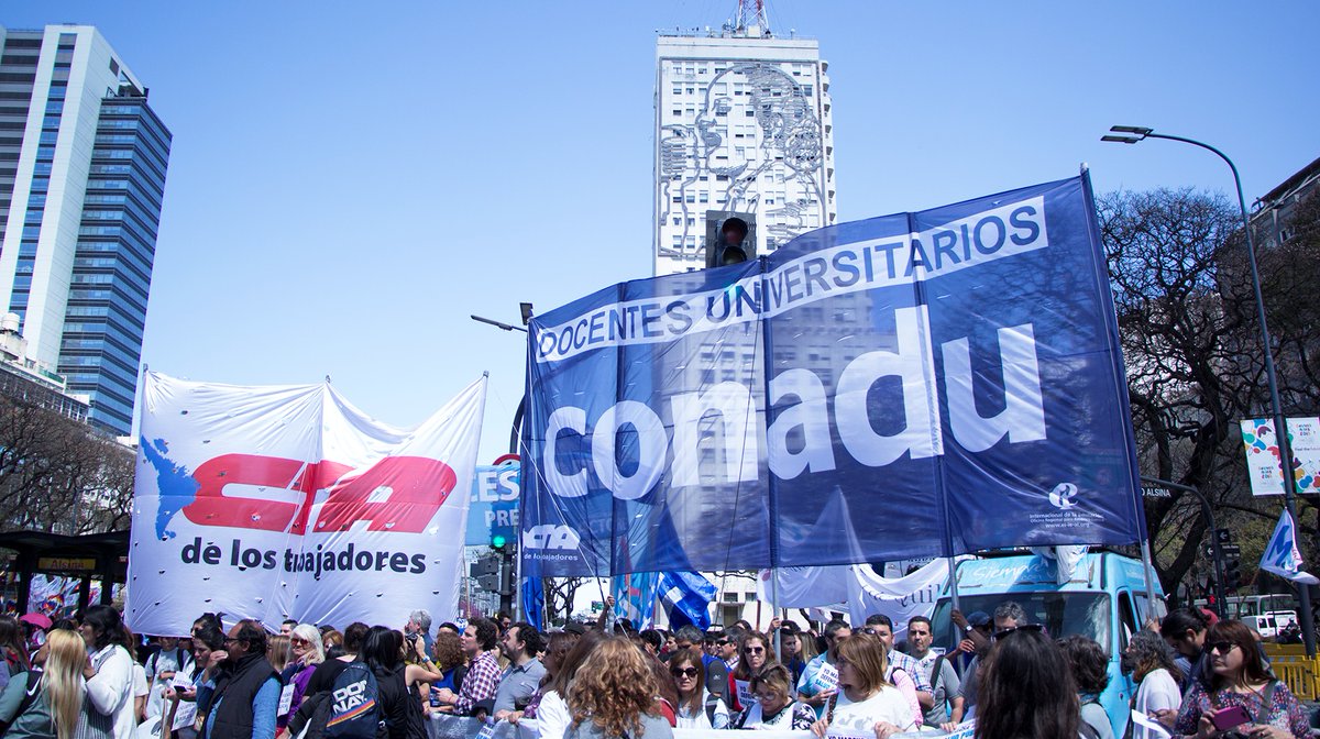 Docentes universitarios lanzaron un paro en rechazo de la “profundización del ajuste” del Presupuesto 2019