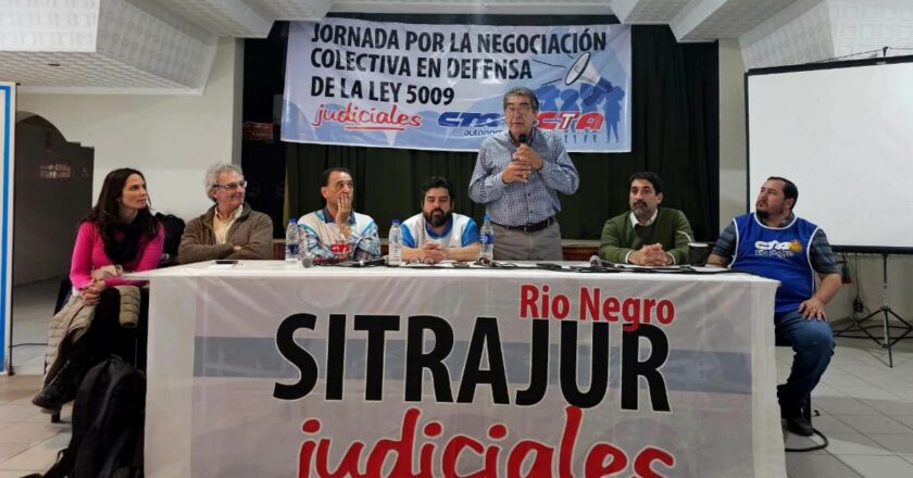 Con la presencia de «Cachorro» Godoy en General Roca, la CTA Autónoma respaldó la protesta de los trabajadores judiciales de Rio Negro