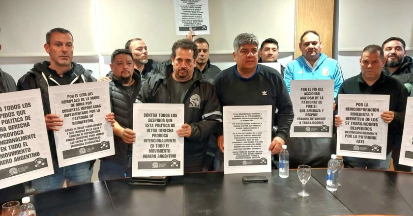 Pablo Moyano respaldó a Crespo y apoyó a los trabajadores del neumático en el conflicto por los despidos de Madanes Quintanilla en FATE