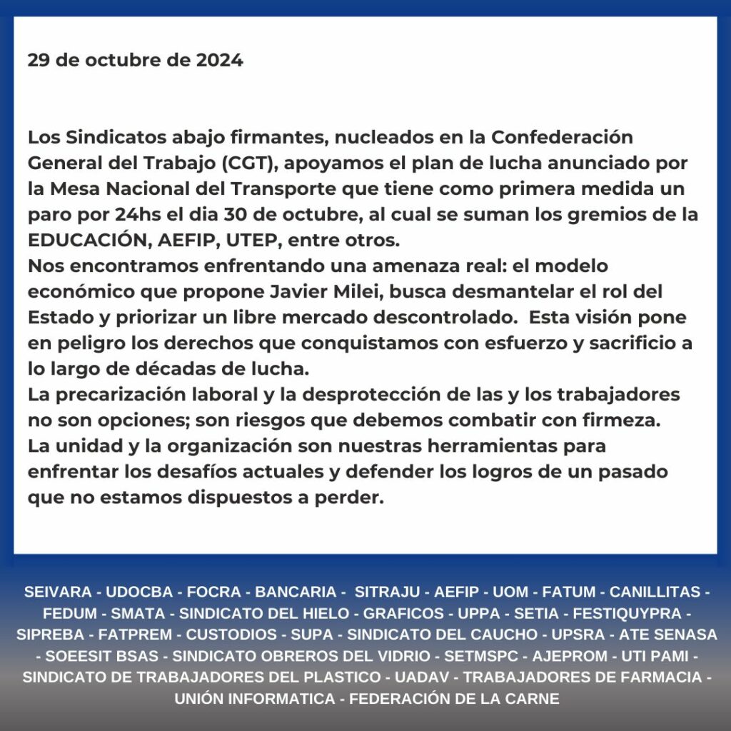 Sin la conducción, más de treinta sindicatos de la CGT respaldaron el paro nacional de transporte en defensa de los derechos laborales y se profundiza la grieta en Azopardo