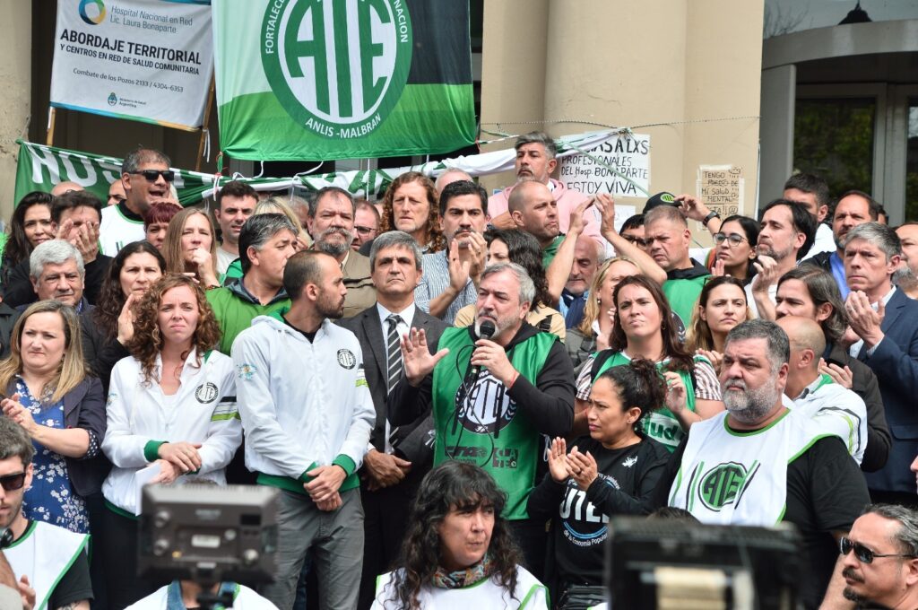 ATE define medidas de fuerza ante los 1400 despidos en Salud y el cierre de servicios: "Se está atacando el derecho a la salud, a la asistencia sanitaria y hasta el derecho"