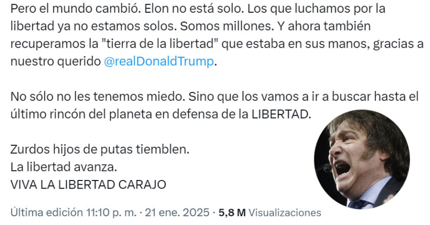 «Cachorro» Godoy: «Las amenazas del presidente a las millones de personas que pensamos diferentes es nazismo explícito»