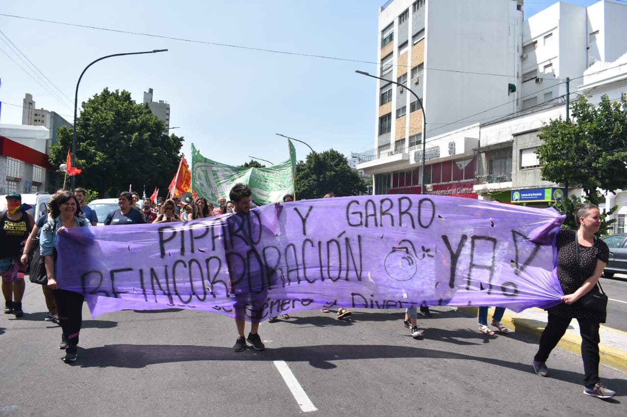 La Plata Municipales en paro movilizaron al Ministerio de Trabajo